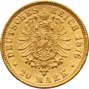 Germany, City of Hamburg, 20 Mark 1876 J