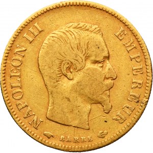 France, Napoleon III, 10 Francs Paris 1857 A