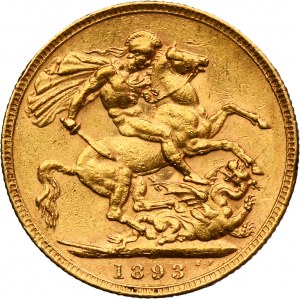 Great Britain, Victoria, Sovereign London 1893