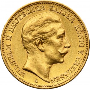 Germany, Kingdom of Prussia, Wilhelm II, 20 Mark Berlin 1908 A