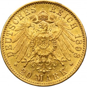 Germany, Kingdom of Prussia, Wilhelm II, 20 Mark Berlin 1908 A