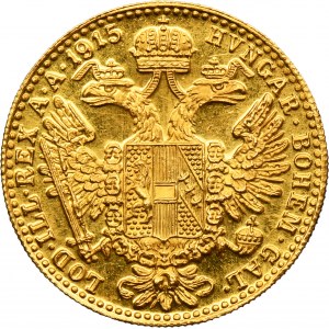Austria, Franz Joseph I, Ducat Wien 1915 - RESTRIKE