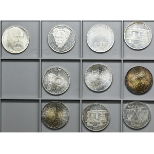 Set, Germany, FRG, 10 Mark (10 pcs.)