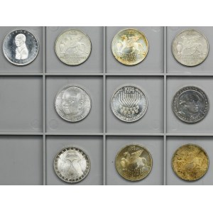 Set, Germany, FRG, 5 Mark (10 pcs.)