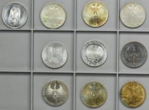 Set, Germany, FRG, 5 Mark (10 pcs.)