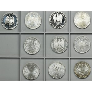 Set, Germany, FRG, 10 Mark (10 pcs.)