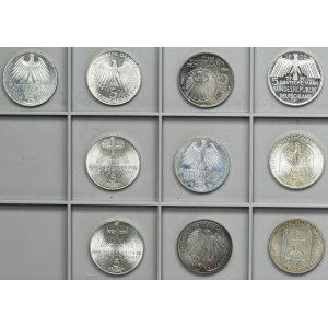 Set, Germany, FRG, 5 Mark (10 pcs.)