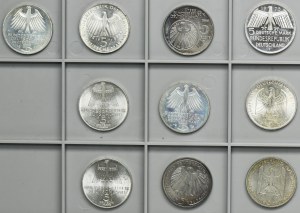 Set, Germany, FRG, 5 Mark (10 pcs.)