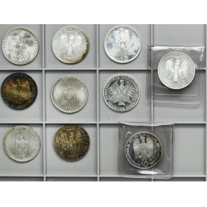 Set, Germany, FRG, 10 Mark (10 pcs.)