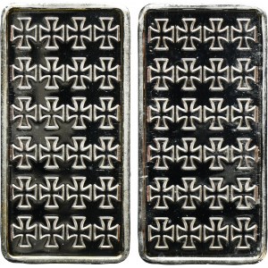 Set, Allemagne, Barres en argent '999' (10 g + 5 g)