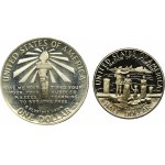 Set, USA, Dollar and 1/2 Dollar 1986 S - Statue of Liberty Centennial