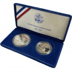 Set, USA, Dollar and 1/2 Dollar 1986 S - Statue of Liberty Centennial
