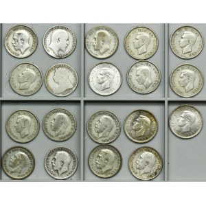 Set, Great Britain, 6 Pence (19 pcs.)