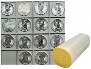Set, Austria and Canada, Elizabeth II, 1.50 Euro and 5 Dollars (16 pcs.)