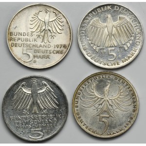 Set, Germany, FRG, 5 Mark (2 pcs.)