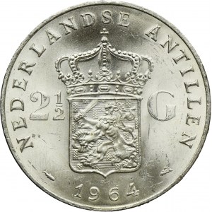 Netherlands Antilles, Juliana, 2 1/2 Gulden 1964
