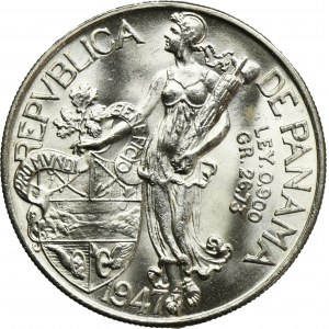Panama, Republic, 1 Balboa 1947