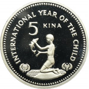 Papua New Guinea, 5 Kina 1981 - International Year of the Child