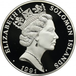 Solomon Islands, Elizabeth II, 10 Dollars 1992