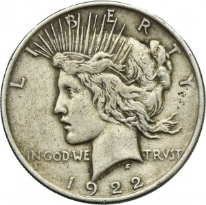 USA, 1 Dollar Philadelphia 1922 - Peace