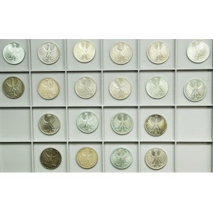 Set, Germany, FRG, 5 Mark (20 pcs.)
