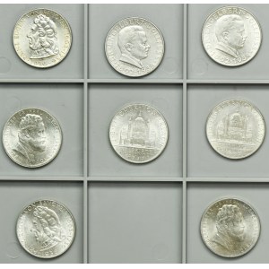 Set, Austria, 2 Schillings 1934-1937 (8 pcs)