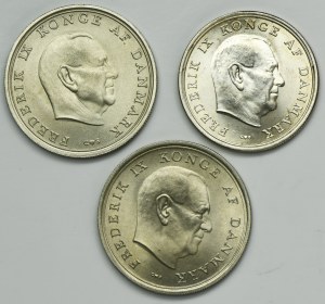 Set, Denmark, 5-10 Kroner 1964-1968 (3 pcs.)