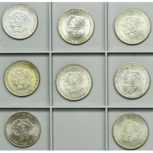 Zestaw, PRL, 200 złotych 1975 Zwycięstwo nad faszyzmem (8 szt.)