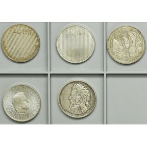 Set, Germany, 10 Euro 2003-2007 (5 pcs.)