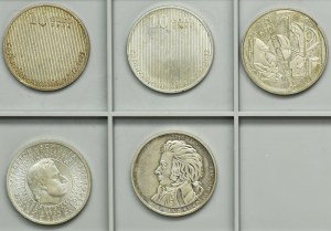 Set, Germany, 10 Euro 2003-2007 (5 pcs.)