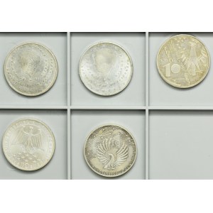 Set, Germany, 10 Euro 2003-2007 (5 pcs.)