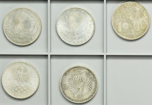 Set, Germany, 10 Euro 2003-2007 (5 pcs.)