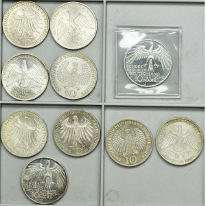 Set, Germany, FRG, 10 Mark (10 pcs.)