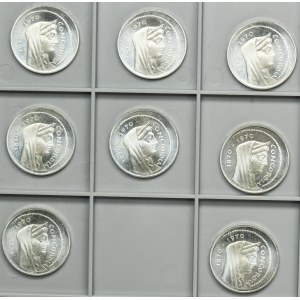 Set, Italy, Italian Republic, 1.000 Lire 1970 (8 pcs.)