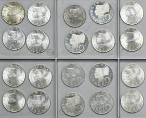 Set, Austria, Second Republic, 10 Schillings (20 pcs.)