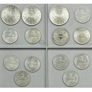 Set, Austria, Second Republic, 2-5 Schillings (14 pcs.)