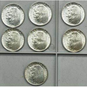 Set, Italy, Italian Republic, 500 Lire 1965 (7 szt.)