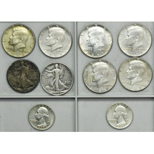 Sada, USA, 1/2 a 1/4 dolaru (8 ks)
