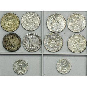 Sada, USA, 1/2 a 1/4 dolaru (8 ks)
