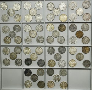 Set, Germany, German Empire, Wilhelm I, 1 Mark 1873-1916 (70 pcs.)