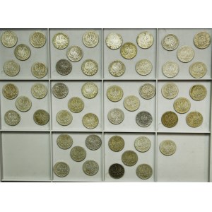 Zestaw, II RP, Głowa Kobiety, Piłsudski, 2 złote 1924-1939 (51 szt.)
