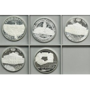 Set, Austria, 100 scellini 1976-1979 (5 pezzi).