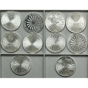 Set, Germany, FRG, 10 Mark 1972 (10 pcs.)