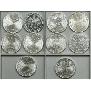 Set, Germany, FRG, 10 Mark 1972 (10 pcs.)