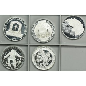 Set, Austria, 100 Schillings 1975-1977 (5 pcs.)