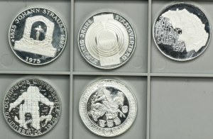 Sada, Rakousko, 100 šilinků 1975-1977 (5 kusů).