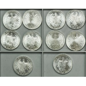 Set, Germania, RFT, 10 marchi 1972 (10 pezzi)