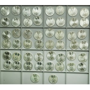 Set, Germany, RFG, 5 Mark 1968-1977 (50 pcs.)