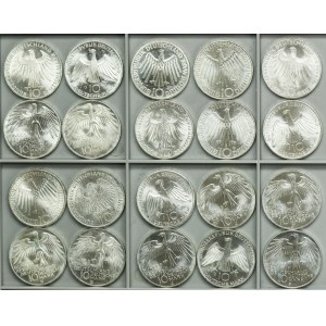 Set, Germany, FRG, 10 Mark 1972 (20 pcs.)