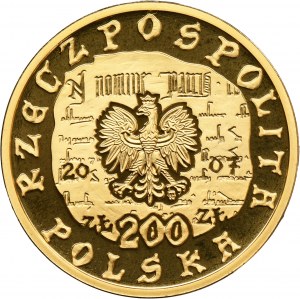 200 zlotých 2008 750. výročí založení Krakova